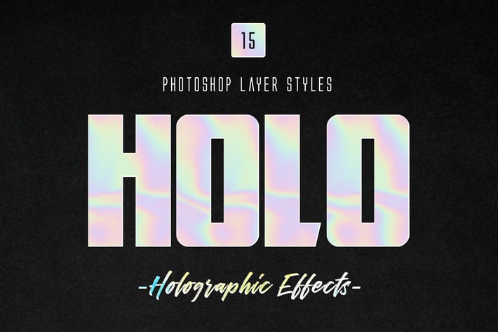 Holographic Photoshop Layer Styles