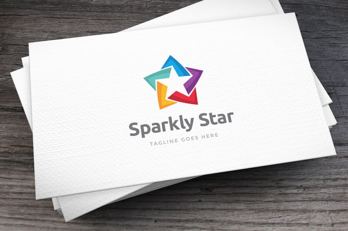 Sparkly Star Logo Template