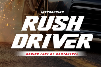 Rush Driver Racing Font