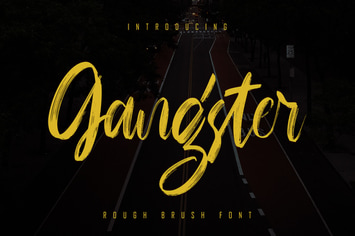Gangster - Rough Brush Font