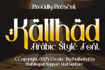 Kallhad - Arabic Style Font