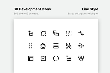Development Line Icons