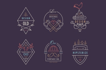 Hipster Badges