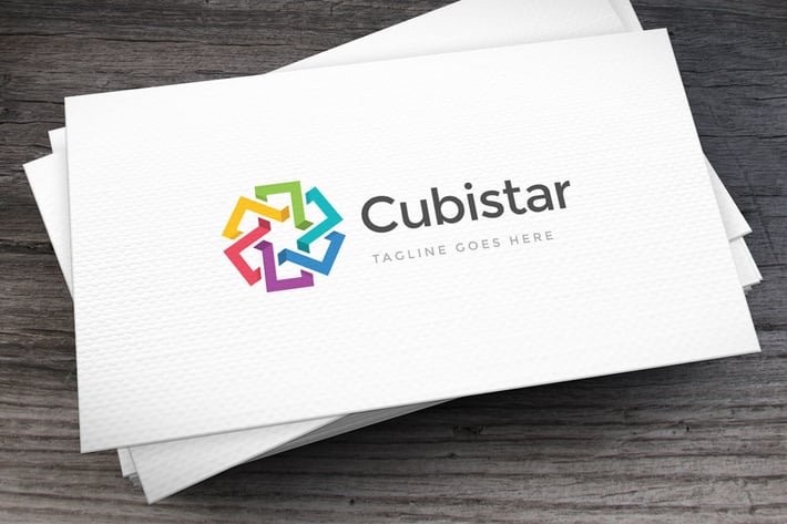 Cubistar Logo Template