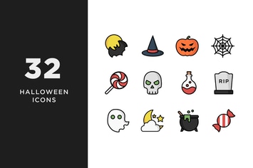 Illustrative Halloween Icons