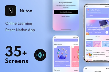 Nuton – Online Learning React Native App