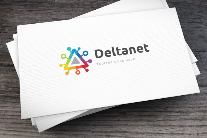 Deltanet Logo Template
