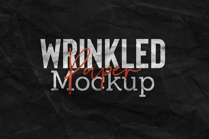 Wrinkled Paper Mockup Vol.2