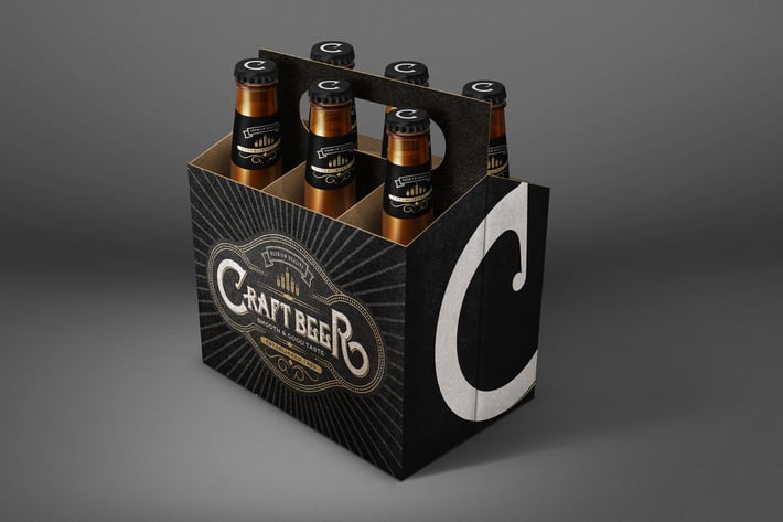 Beer Six Pack Mockup