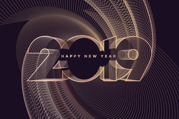 Business New Year Greeting Card