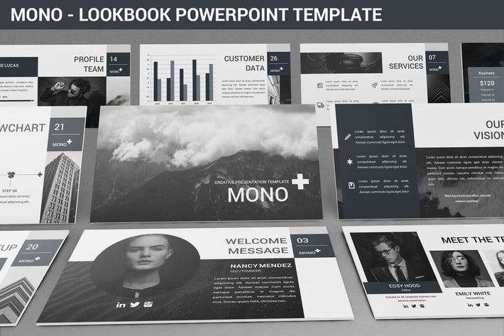Mono - Lookbook Powerpoint Template