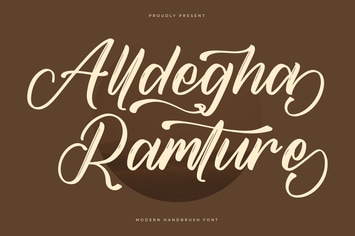 Alldegha Ramture Modern Handbrush Font