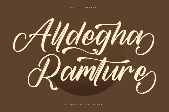 Alldegha Ramture Modern Handbrush Font