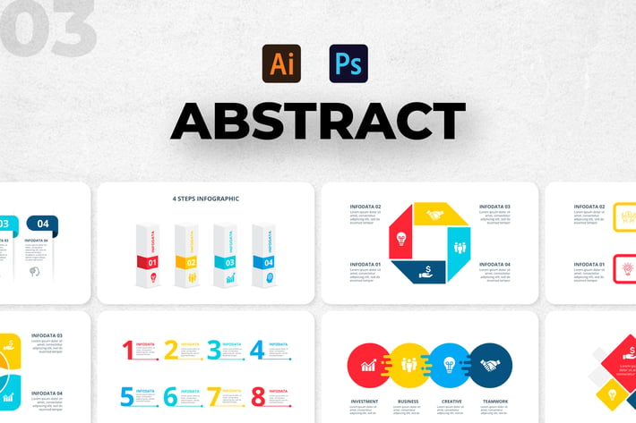 Abstract Infographics Set. Part 03