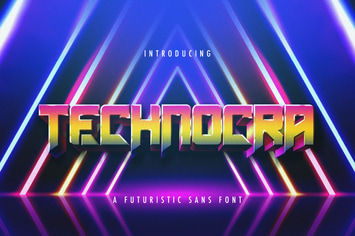 Technocra - Futuristic Sans Font