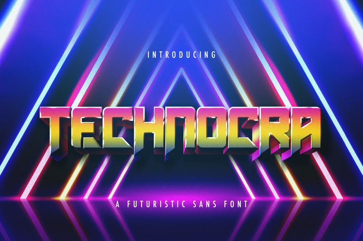 Technocra - Futuristic Sans Font