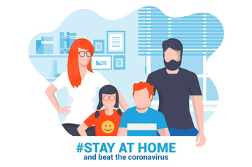 Stay at home awareness social media campaign