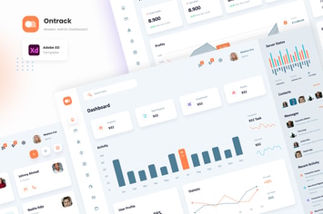 Ontrack - Clean Modern Admin Dashboard Template