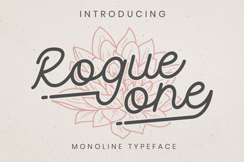 Rogue One - Monoline Script