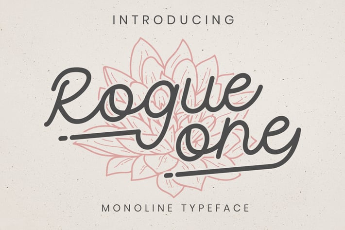 Rogue One - Monoline Script