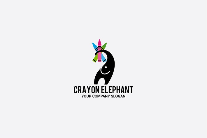 crayon  elephant