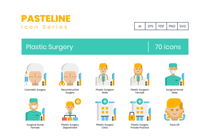 Plastic Surgery Icons