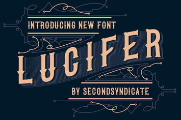 LUCIFER - Black letter font