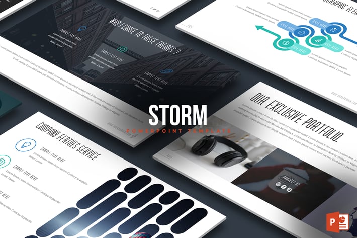 Strom Powerpoint Template
