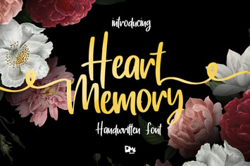 Heart Memory - Handwritten Font 
