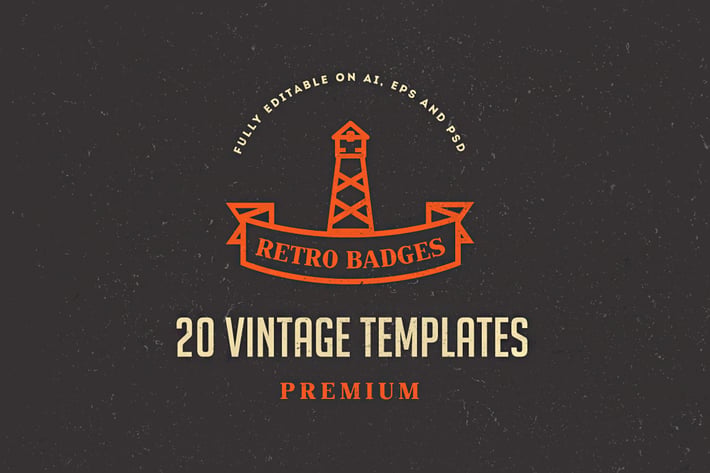 20 Vintage Logos & Badges