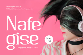 Nafegise - Elegant Serif Typeface Font