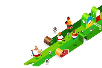 Road to Euro 2012 Poland Ukraine. Vector Illustrat