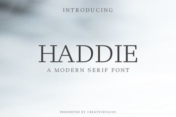 Haddie Modern Serif Font Family