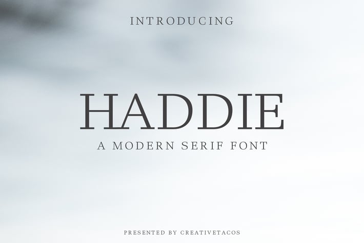 Haddie Modern Serif Font Family
