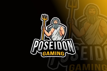 Poseidon Gaming Logo Template