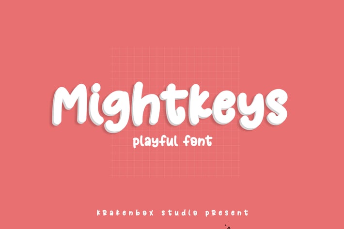 Mightkeys - Playful Display Font