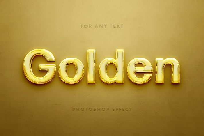 Polished Gold Text Effect
