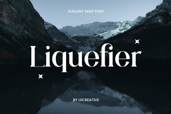 Liquefier Elegant Serif Font