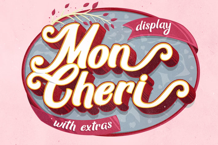 Mon Cheri Typeface + Extras