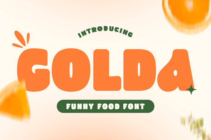 Golda - Funny Food Font