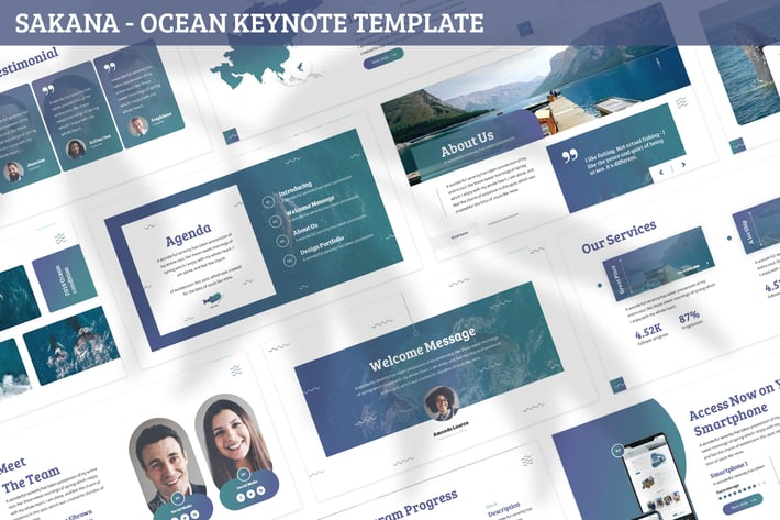 Sakana - Ocean Keynote Template