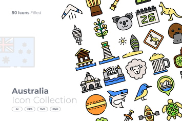 Australia Filled Icon