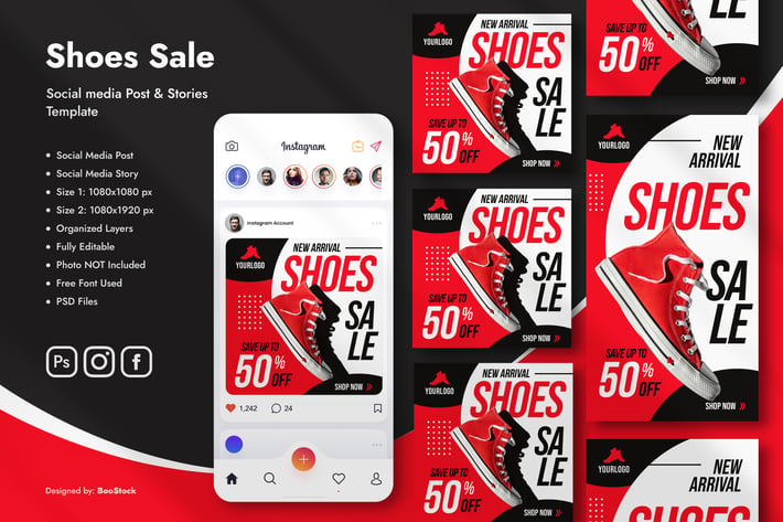 Shoes Sale Social Media Template