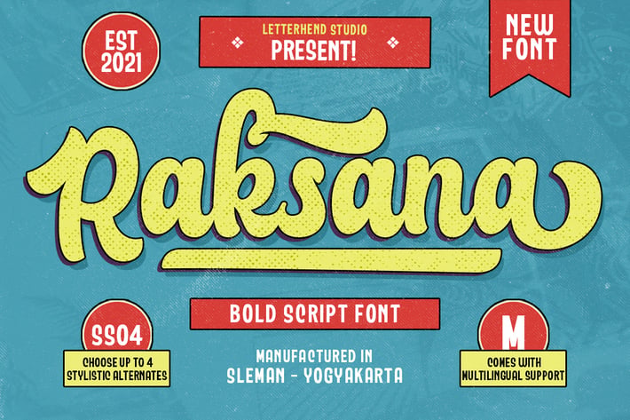 Raksana - Retro Bold Script