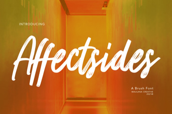 Affectsides Brush Font