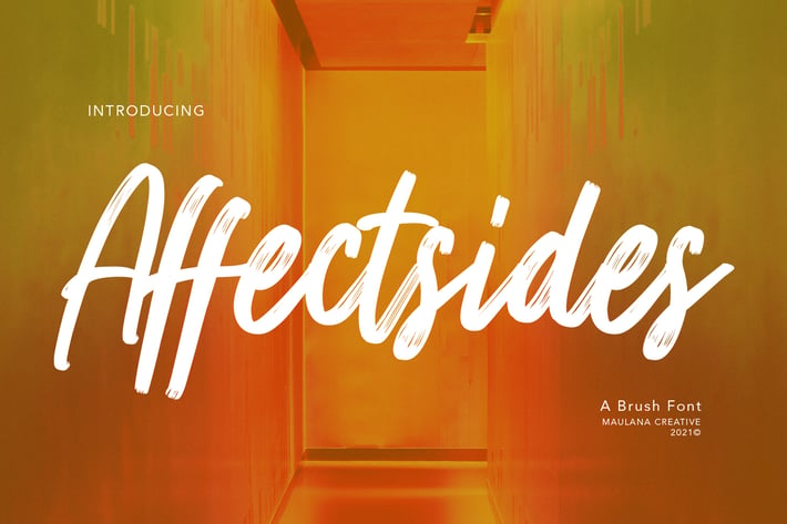 Affectsides Brush Font
