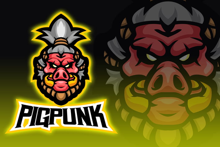 Tribal Boar Esport Logo Design