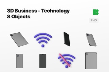 3D Business - Technology Objects