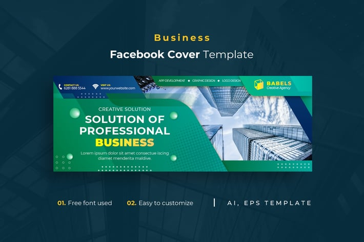 Business r13 Facebook Cover Template
