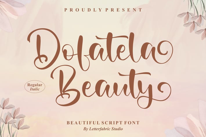 Dofatela Beauty Beautiful Script Font